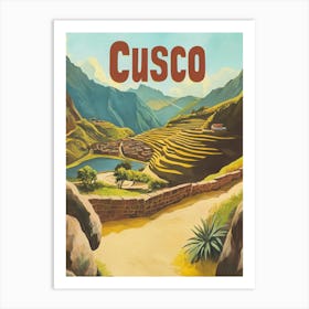 Aihrgdesign A Mid Century Modern Travel Poster For Cusco Show 0baaad06 6307 44e6 A04e 147930b6cce7 2 Art Print