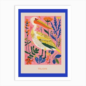Spring Birds Poster Pelican 4 Art Print