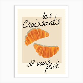 Les Croissants Print Art Print