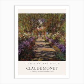 A Pathway In Monets Garden, 1902 By Claude Monet Poster Art Print