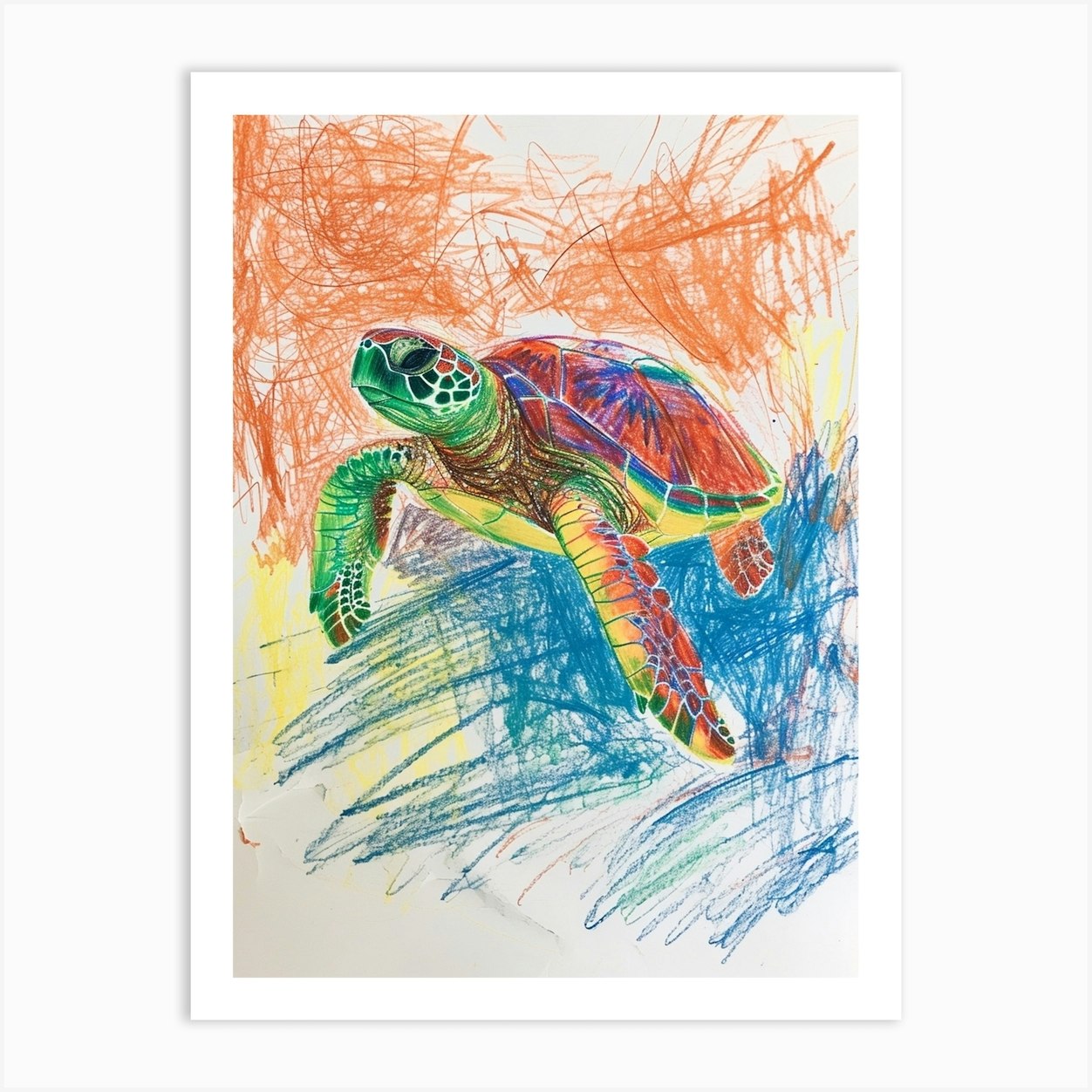 The Scribble Art Print The Scribble Art Print