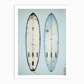 Two Surfboards 1 Art Print