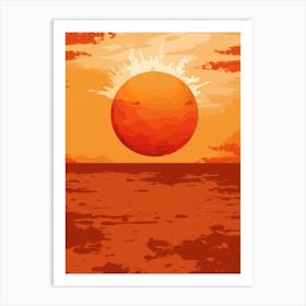 Sunset Background Art Print