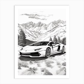 Lamborghini Huracan Tropical  1 Art Print