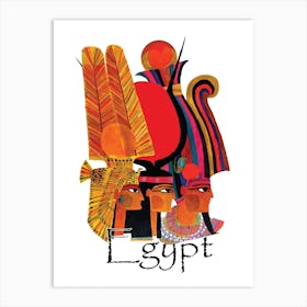 Three Ladies From Egypt Art Print