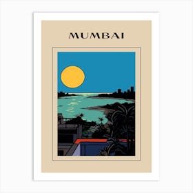 Minimal Design Style Of Mumbai, India 3 Poster Art Print