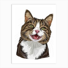 Portrait Of A Cat 2 Art Print