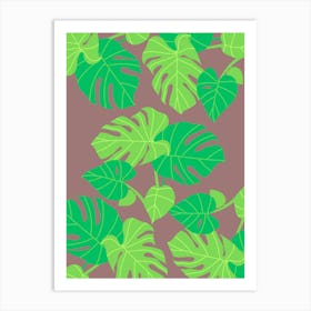 green leaves Art Print