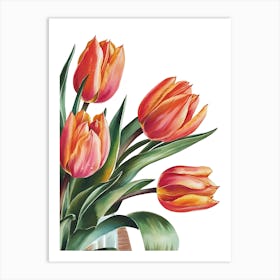 Tulips In A Vase 4 Art Print