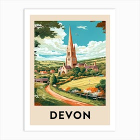 Vintage Travel Poster Devon 8 Art Print