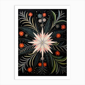 Edelweiss 2 Hilma Af Klint Inspired Flower Illustration Art Print