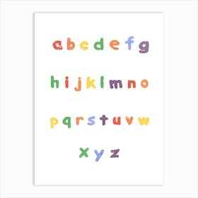 Alphabet Letter A Art Print