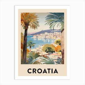 Croatia 3 Vintage Travel Poster Art Print