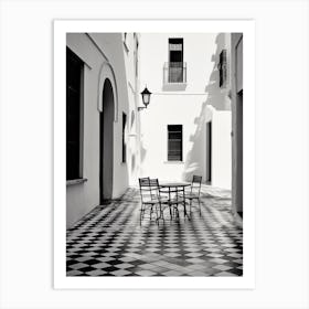 Almeria, Spain, Black And White Analogue Photography 1 Art Print