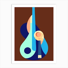 Abstract Guitar Art Print