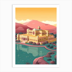 Jaipur India Travel Illustration 4 Art Print