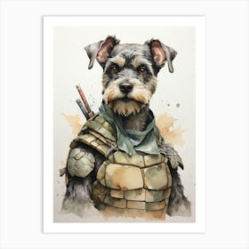 Samurai Dog Art Print