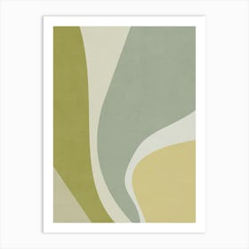 Abstract Wavy Lines - VC01 Art Print