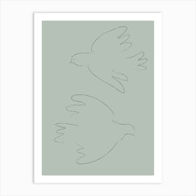 Dove Poster Green_2456173 Art Print