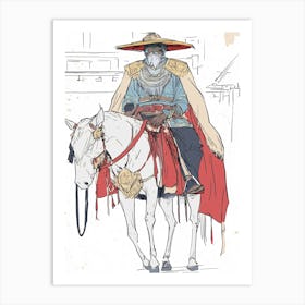 Chinese Warrior Art Print