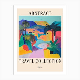 Abstract Travel Collection Poster Algeria 1 Art Print