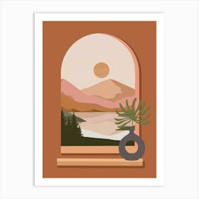 Window View Art Print