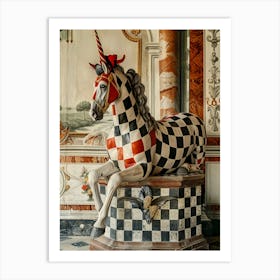 Unicorn Statue Art Print