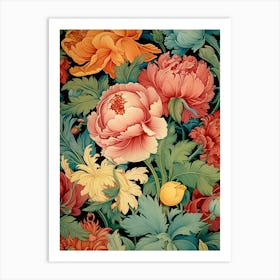 Peonies Wallpaper Art Print