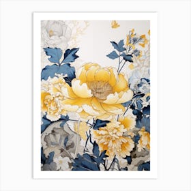 Chinese Peonies Art Print