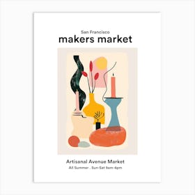 San Francisco Artisanal Avenue Market 3 Art Print