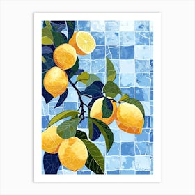 Lemons Illustration 1 Art Print