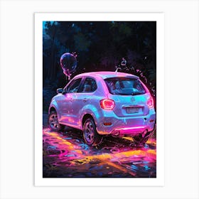 Neon Car Painting 1 Art Print