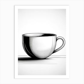 Coffee Cup Vector Illustration Art Print