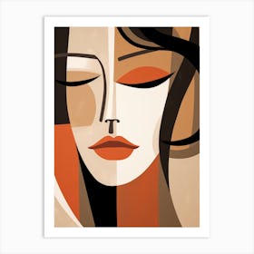 Abstract Woman Canvas Art Art Print