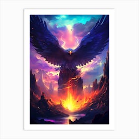 Eagle In The Sky 1 Art Print