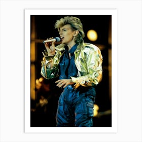 Usa Photo Of David Bowie Art Print