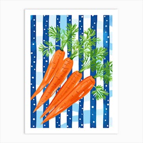Carrots Summer Illustration 1 Art Print