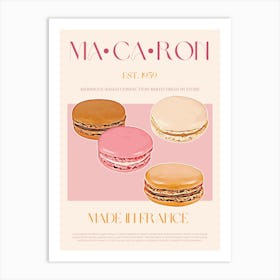 Macaron Mid Century Art Print