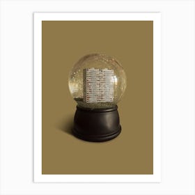 Urban Snow Globe Art Print