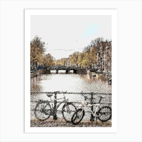 Amsterdam Bikes Art Print