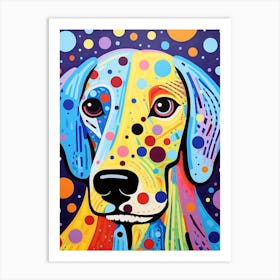 Pop Art Dotty Dog 1 Art Print