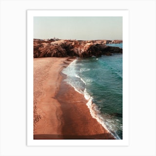 Summer Beach In Portugal Art Print