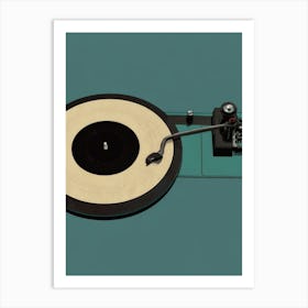 Turntable Stock Videos & Royalty-Free Footage Art Print