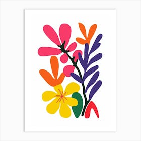 Flowers By Paul Gauguin Art Print