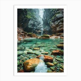 Water In A Cave Art Print