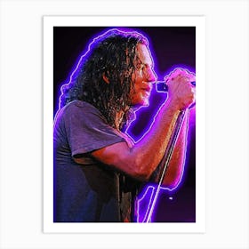 Eddie Vedder on Stage Art Print