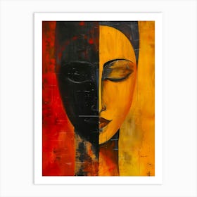 'Black And Yellow' 1 Art Print