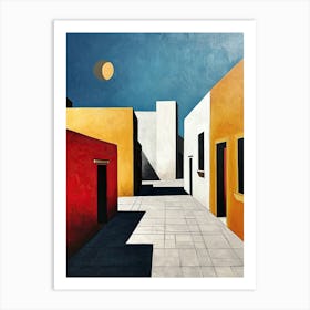 Street Scene Canvas Print Art Print