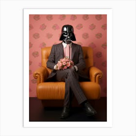 Darth Vader In Wes Anderson Style 20 Art Print