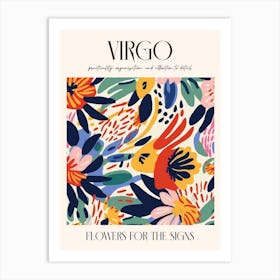 Flowers For The Signs Virgo Zodiac Sign Art Print